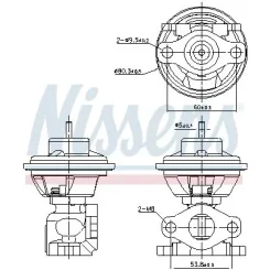 Szelep Egr Hyundai 2,0Crd - NISSENS (NIS98479)