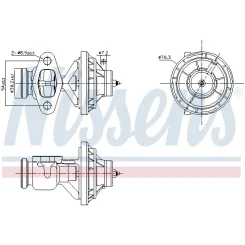 Szelep Egr - NISSENS (NIS98390)