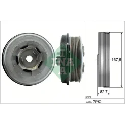 Szíjtárcsa, Főtengely Db 3,0D Bluetec - Schaeffler INA (544060110)