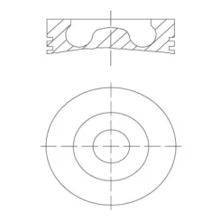 Dugattyú Ford 1.5Tdci 0.50Mm Std - MAHLE (013PI00147000)