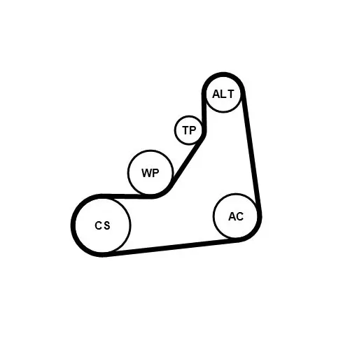 Hosszbordás Szíj Készlet - CONTINENTAL CTAM (6PK1153K5)