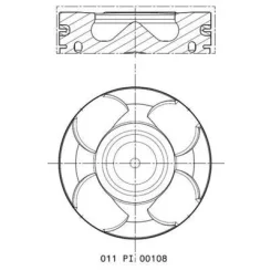 Dugattyú Opel Astra 2.0Cdti 09- 0.25Mm - MAHLE (011PI00108001)