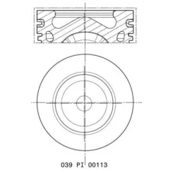 Dugattyú Peugeot 1.6Hdi 0.50Mm - MAHLE (039PI00113002)