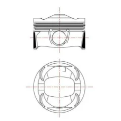Dugattyú Peugeot 1.2Thp 0.50Mm - MAHLE (039PI00135002)