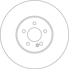 Féktárcsa Db P. W213/X253/C238/C253/C257 2,0-3,0 D 4-Matic 15- - TRW (DF6642S)