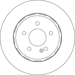 Féktárcsa Db T. C238/C257/C205/W205/W213 1,5-3,0 14- - TRW (DF6824)