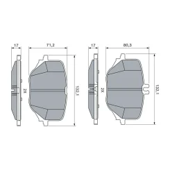 Fékbetétkészlet, Tárcsafék Db T. C236/W223/C254/X254/W214 1,5-6,0 4-Matic 20- - BOSCH (0986460464)