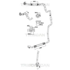 Cső Klíma Vw, Audi, Seat, Skoda - TRISCAN (901029091)