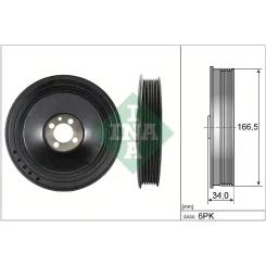 Szíjtárcsa, Főtengely - Schaeffler INA (544015710)