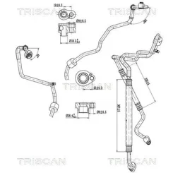 Cső Klíma Vw, Audi, Seat, Skoda - TRISCAN (901029062)