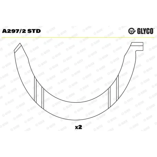Távtartó Lemez, Főtengely - GLYCO (A297/2 STD)