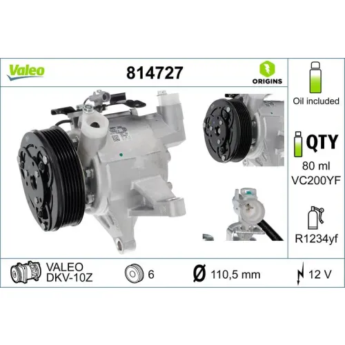 Kompresszor, Klíma - VALEO (VAL814727)
