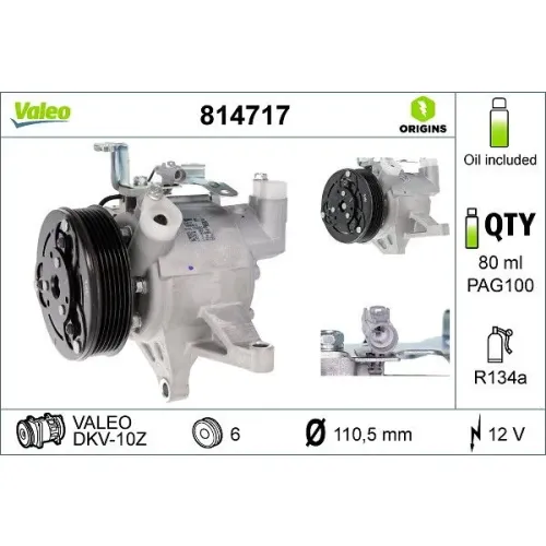 Kompresszor, Klíma - VALEO (VAL814717)