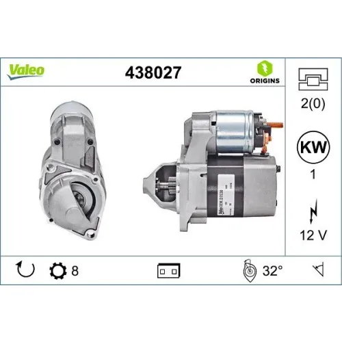 Önindító - VALEO (VAL438027)