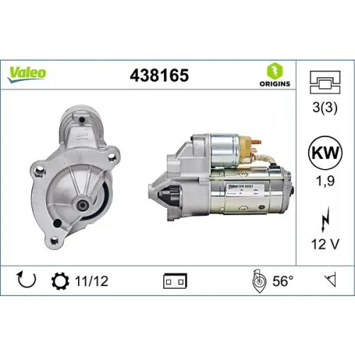 Önindító - VALEO (VAL438165)
