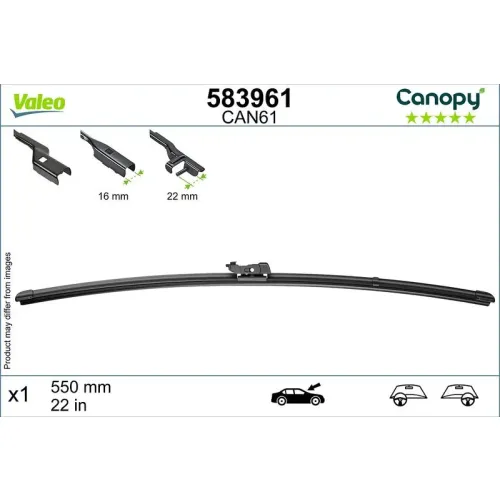Törlőlapát - VALEO (VAL583961)