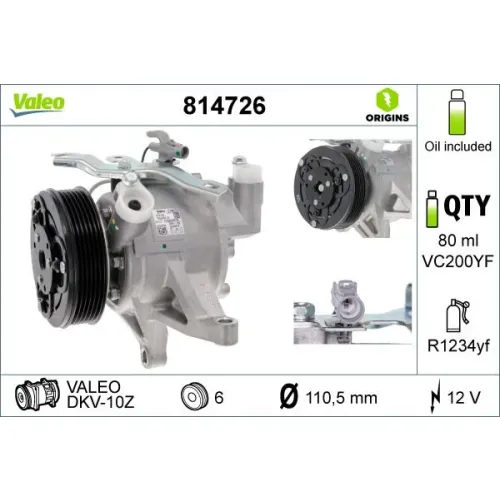 Kompresszor, Klíma - VALEO (VAL814726)