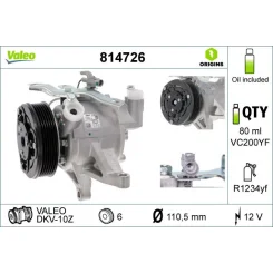Kompresszor, Klíma - VALEO (VAL814726)