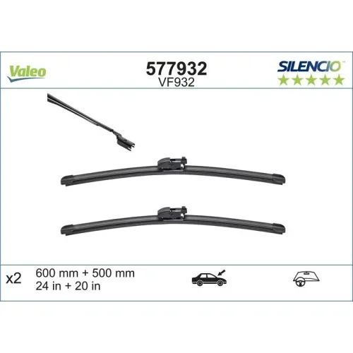 Törlőlapát - VALEO (VAL577932)