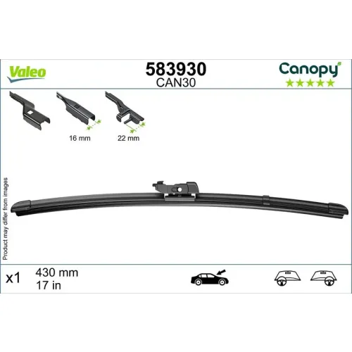 Törlőlapát - VALEO (VAL583930)