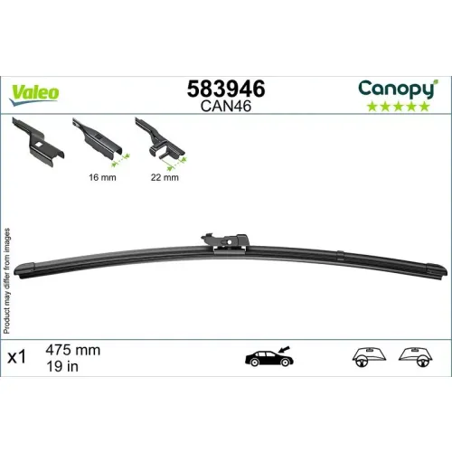 Törlőlapát - VALEO (VAL583946)