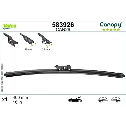 Törlőlapát - VALEO (VAL583926)