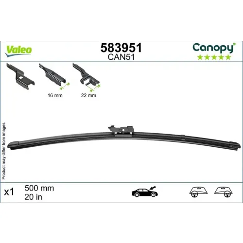 Törlőlapát - VALEO (VAL583951)