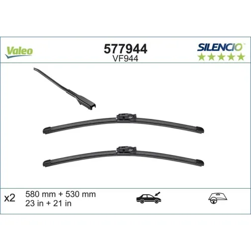 Törlőlapát - VALEO (VAL577944)
