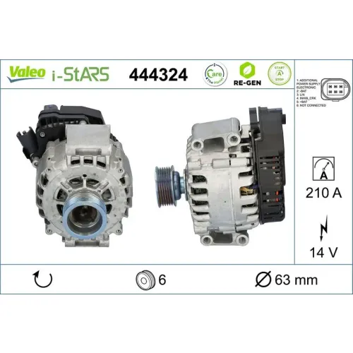 Rozrusznikoalternator Audi: Q7 3.0 Tdi, Q7 3.0 Tfsi, Q7 4.0 Tdi - VALEO (VAL444324)