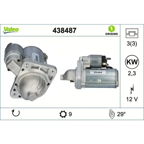 Önindító - VALEO (VAL438487)