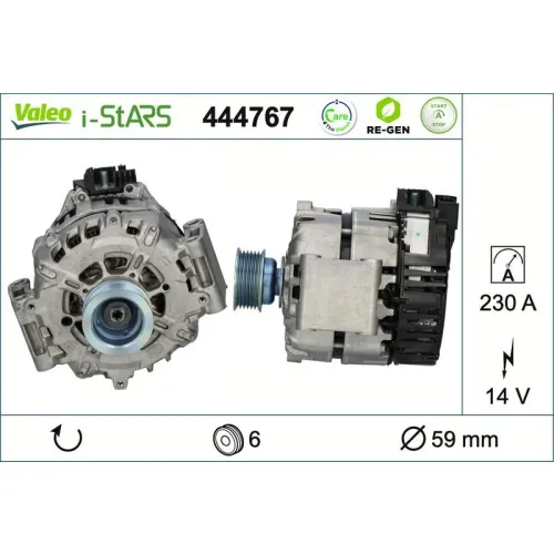 Rozrusznikoalternator Audi: A4 2.0 40 Tfsi Mild Hybrid, A4 2.0 40 Tfsi Mild Hybrid Quattro, A4 2.0 45 Tfsi Mild Hybrid Quattro - VALEO (VAL444767)