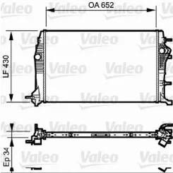 Hűtő, Motorhűtés Renault Grand Scenic Iii, Scenic Iii 1.6D/2.0D 09-16 - VALEO (VAL735181)