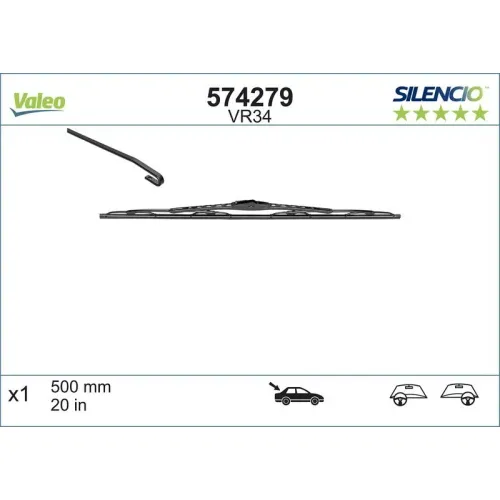 Törlőlapát - VALEO (VAL574279)