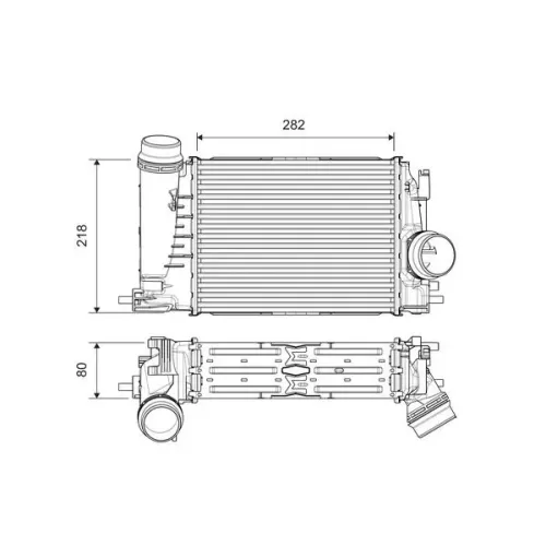 Intercooler Renault 1,3Tce Megane Iv/Scenic Iv - VALEO (VAL818316)