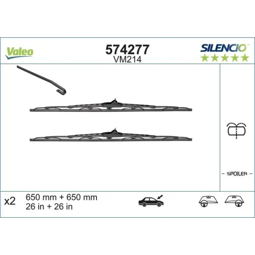 Törlőlapát - VALEO (VAL574277)