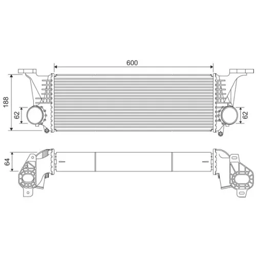 Intercooler Iveco Daily V Daily Vi - VALEO (VAL818315)