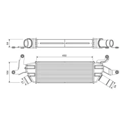 Intercooler Citroen C Crosser 2.2 Hdi 4007 2.2 Hdi Outlander 2.2Di D 2007 - VALEO (VAL818370)