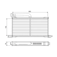 Hőcserélő, Belső Tér Fűtés Audi Audi A6 - VALEO (VAL811570)