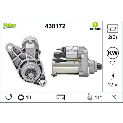 Önindító - VALEO (VAL438172)