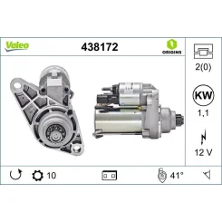 Önindító - VALEO (VAL438172)