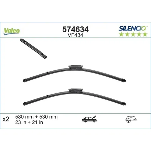 Törlőlapát - VALEO (VAL574634)