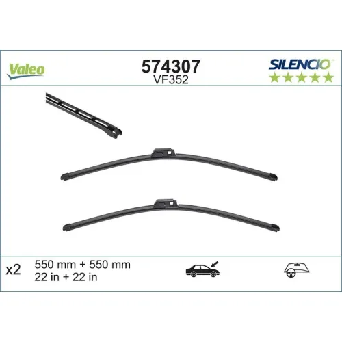 Törlőlapát - VALEO (VAL574307)