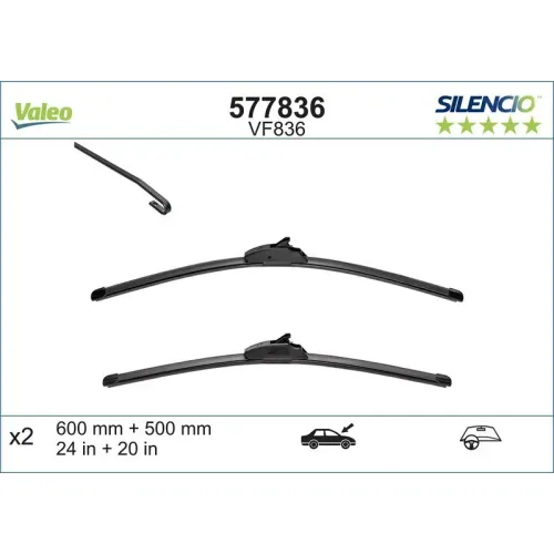 Törlőlapát - VALEO (VAL577836)