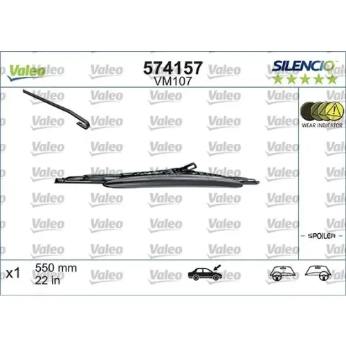 Törlőlapát - VALEO (VAL574157)