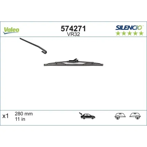 Törlőlapát - VALEO (VAL574271)