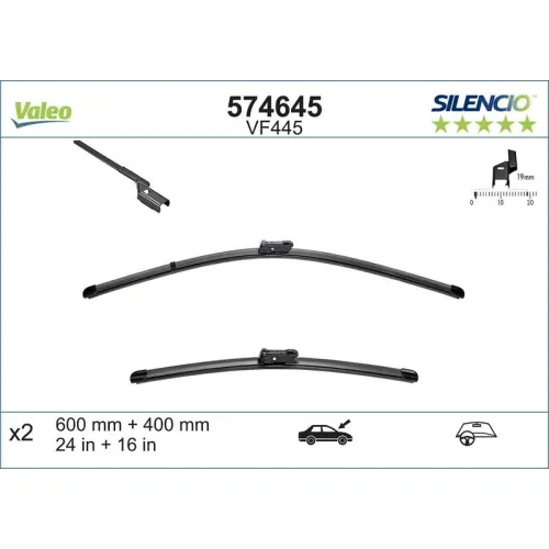 Törlőlapát - VALEO (VAL574645)