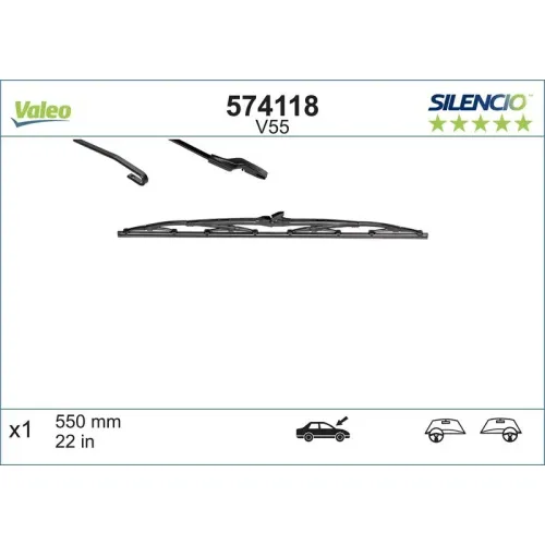 Törlőlapát - VALEO (VAL574118)