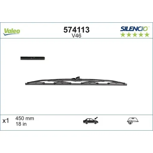 Törlőlapát - VALEO (VAL574113)