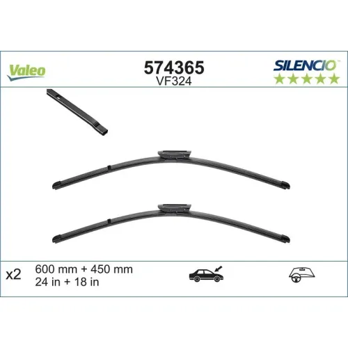 Törlőlapát - VALEO (VAL574365)