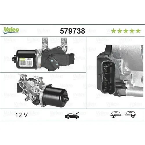 Törlőmotor - VALEO (VAL579738)